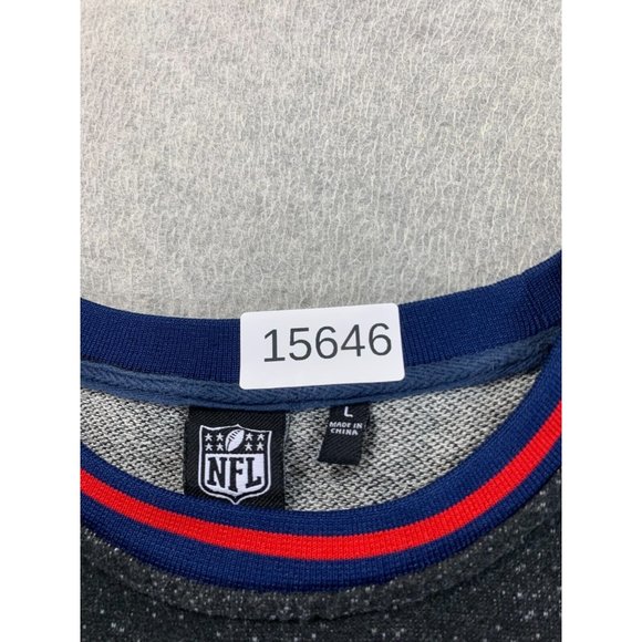 New England Patriots NFL Team Apparel L/S Shirt (Men's Large) Blue/Gray - Picture 4 of 13